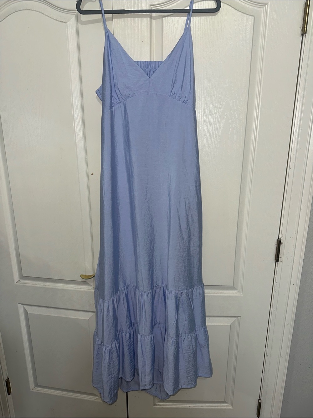 Light Blue Spaghetti Strap Maxi Dress